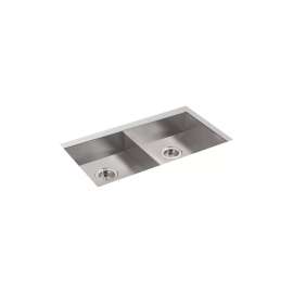 32" undermount double-bowl kitchen sink
