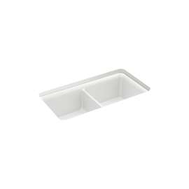 33-1/2" undermount double-bowl kitchen sink