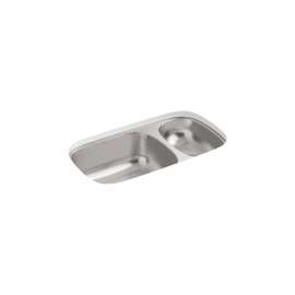 32-3/16" undermount double-bowl kitchen sink