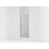 67" H pivot shower door with 5/16"-thick glass