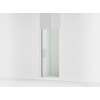 67" H pivot shower door with 5/16"-thick glass