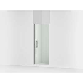 67" H pivot shower door with 5/16"-thick glass