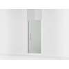 67" H pivot shower door with 5/16"-thick glass
