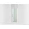 67" H pivot shower door with 5/16"-thick glass
