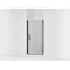 67" H pivot shower door with 5/16"-thick glass