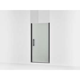 67" H pivot shower door with 5/16"-thick glass
