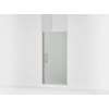 67" H pivot shower door with 5/16"-thick glass