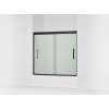 55-1/8" H sliding bath door with 5/16"-thick glass