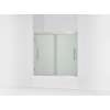 55-1/8" H sliding bath door with 5/16"-thick glass