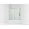 55-1/8" H sliding bath door with 5/16"-thick glass