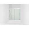 55-1/8" H sliding bath door with 5/16"-thick glass