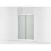 69-5/8" H sliding shower door with 5/16"-thick glass