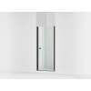 67" H pivot shower door with 1/4"-thick glass