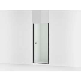 67" H pivot shower door with 1/4"-thick glass