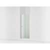 67" H pivot shower door with 1/4"-thick glass