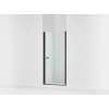 67" H pivot shower door with 1/4"-thick glass