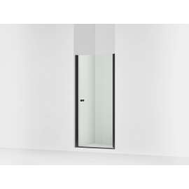 67" H pivot shower door with 1/4"-thick glass