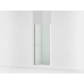 67" H pivot shower door with 1/4"-thick glass