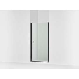 67" H pivot shower door with 1/4"-thick glass