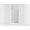 67" H pivot shower door with 1/4"-thick glass
