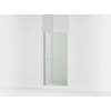 67" H pivot shower door with 1/4"-thick glass
