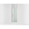 67" H pivot shower door with 5/16"-thick glass