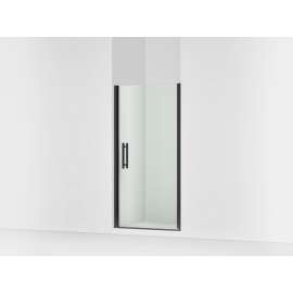67" H pivot shower door with 5/16"-thick glass