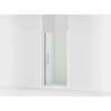 67" H pivot shower door with 5/16"-thick glass