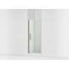 67" H pivot shower door with 1/4"-thick glass