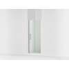 67" H pivot shower door with 1/4"-thick glass