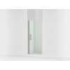 67" H pivot shower door with 1/4"-thick glass