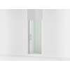 67" H pivot shower door with 1/4"-thick glass