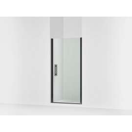 67" H pivot shower door with 1/4"-thick glass