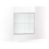 Frameless sliding bath door 54-5/8"-59-5/8" W x 57-3/4" H