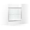 Frameless sliding bath door 54-5/8"-59-5/8" W x 57-3/4" H