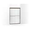 Frameless sliding shower door 42-5/8 - 47-5/8" W x 69-3/4" H