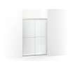 Frameless sliding shower door 42-5/8 - 47-5/8" W x 69-3/4" H