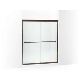 Frameless sliding shower door 54-5/8"-59-5/8" W x 69-3/4" H