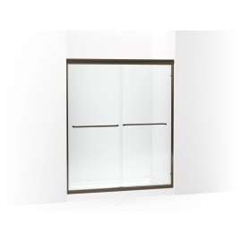 Frameless sliding shower door 54-5/8"-59-5/8" W x 69-3/4" H