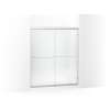 Frameless sliding shower door 54-5/8"-59-5/8" W x 69-3/4" H