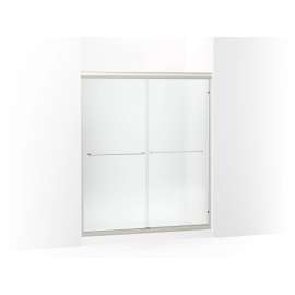 Frameless sliding shower door 54-5/8"-59-5/8" W x 69-3/4" H