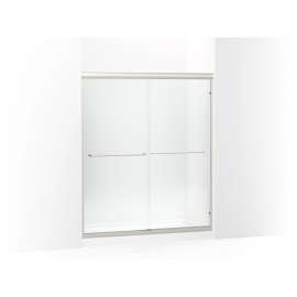 Frameless sliding shower door 54-5/8"-59-5/8" W x 69-3/4" H