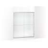 Frameless sliding shower door 54-5/8"-59-5/8" W x 69-3/4" H