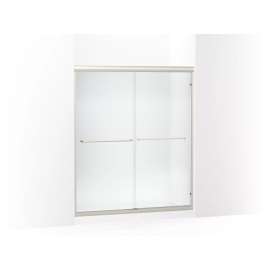 Frameless sliding shower door 54-5/8"-59-5/8" W x 69-3/4" H