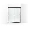 Frameless sliding shower door 54-5/8"-59-5/8" W x 69-3/4" H