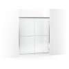 Frameless sliding shower door 54-5/8"-59-5/8" W x 69-3/4" H