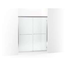 Frameless sliding shower door 54-5/8"-59-5/8" W x 69-3/4" H