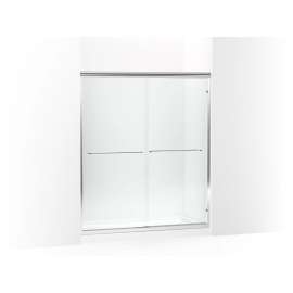 Frameless sliding shower door 54-5/8"-59-5/8" W x 69-3/4" H