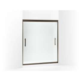 Frameless sliding shower door 56-5/8"-59-5/8" W x 70-1/16" H