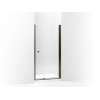 Headerless frameless pivot shower door 36" max opening x 67" H